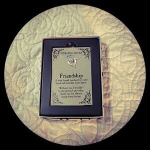 Silver Expressions by LArocks 18” Sterling Silver Heart Friendship Necklace